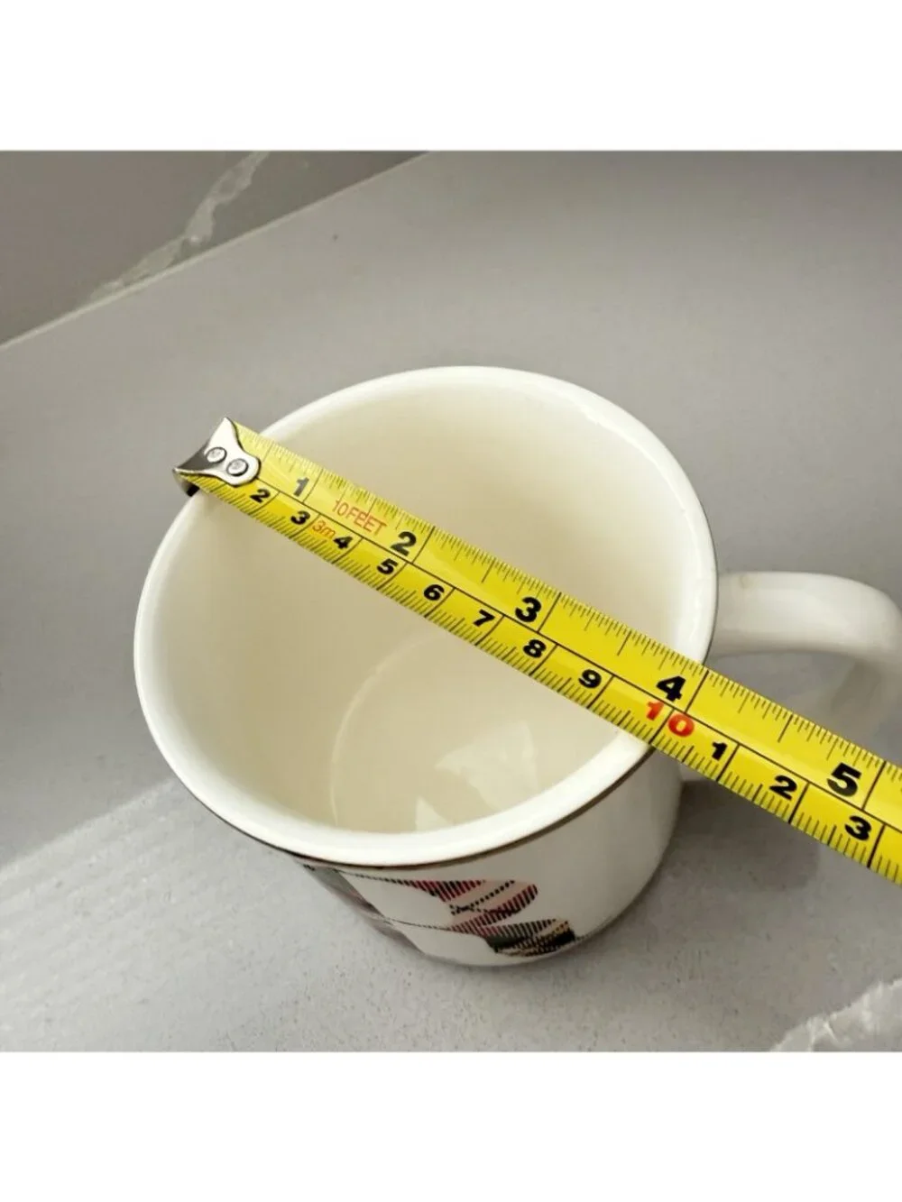 Pottery Barn Plaid Letter R Monogram Coffee Tea Mug